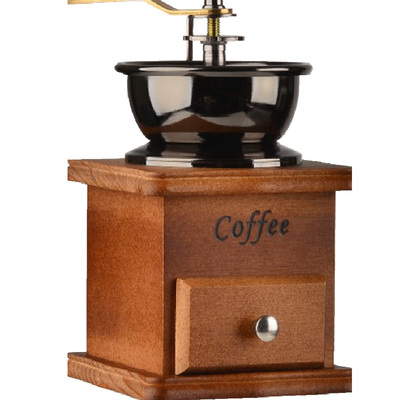 手磨咖啡機家用磨咖啡豆研磨機迷你家用手搖粉碎機復古手動磨豆機